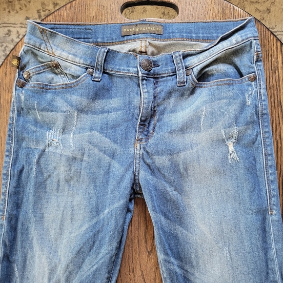 Rock & Republic BANSHEE Skinny Medium Wash Jeans Size Women's 10 Medium - Picture 2 of 12